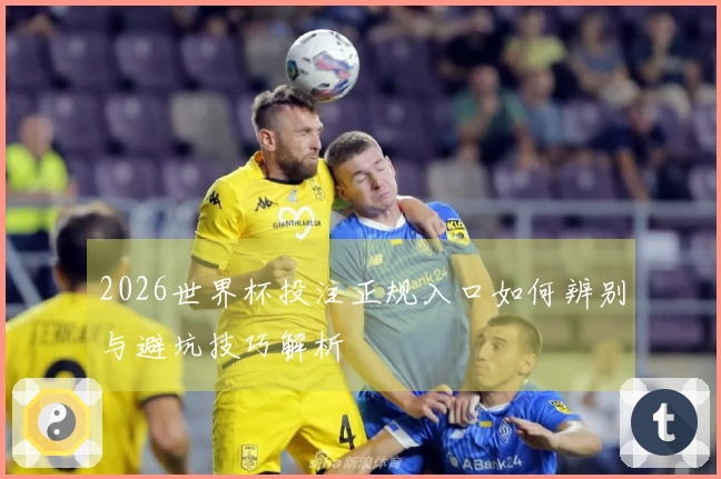 2026世界杯投注正规入口如何辨别与避坑技巧解析