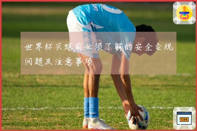 世界杯买球前必须了解的安全合规问题及注意事项